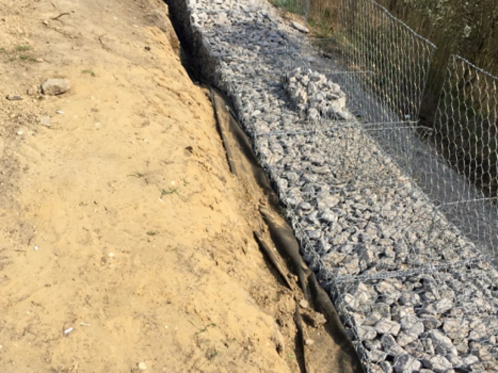 Gabion fonott hálós