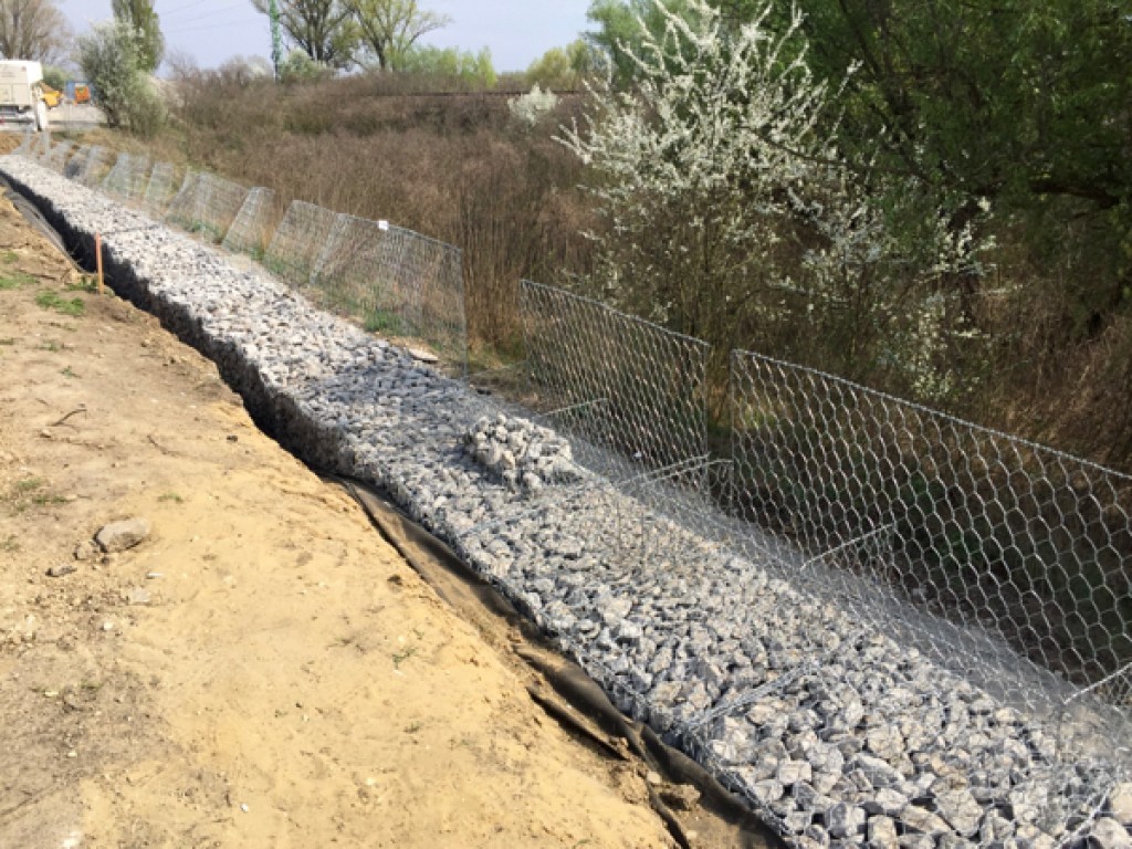 Gabion fonott hálós